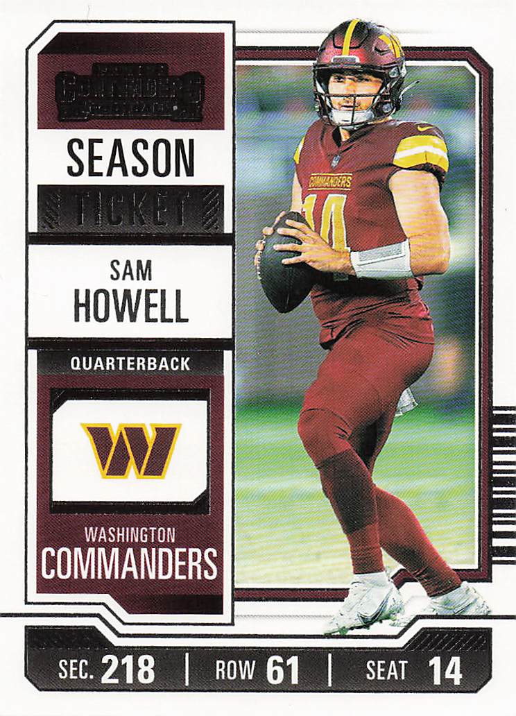 2023 Panini Contenders Football Season Ticket Retail Sam Howell #100