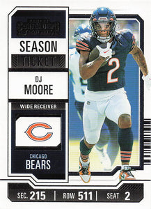2023 Panini Contenders Football Season Ticket Retail DJ Moore #18