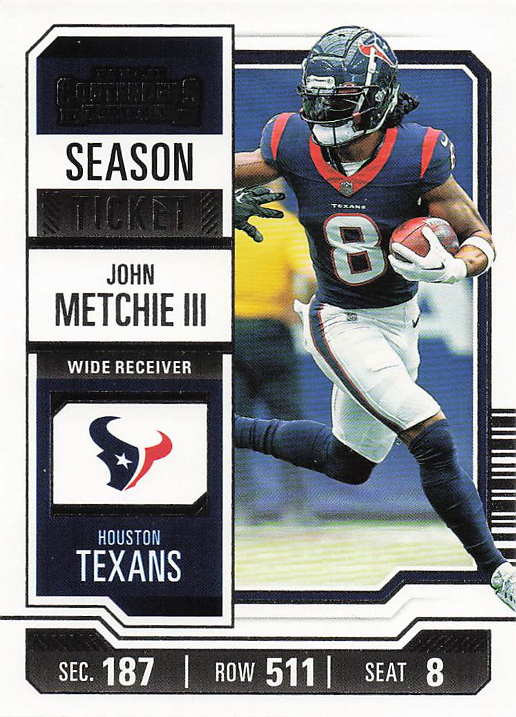 2023 Panini Contenders Football Season Ticket Retail John Metchie III #42