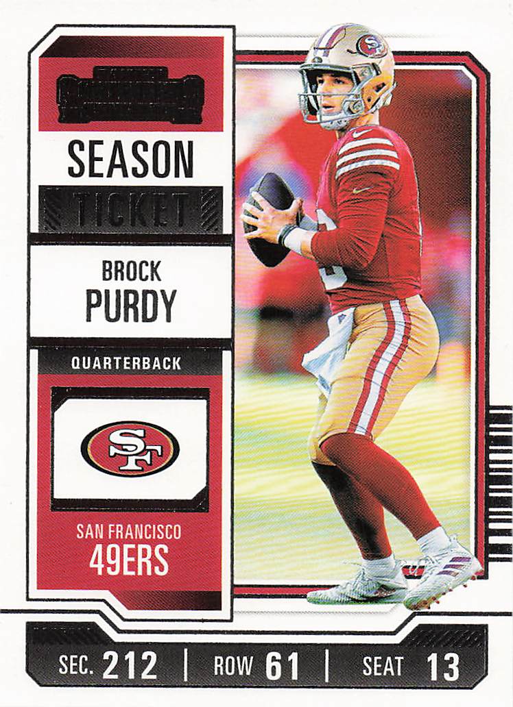 2023 Panini Contenders Football Season Ticket Retail Brock Purdy #86