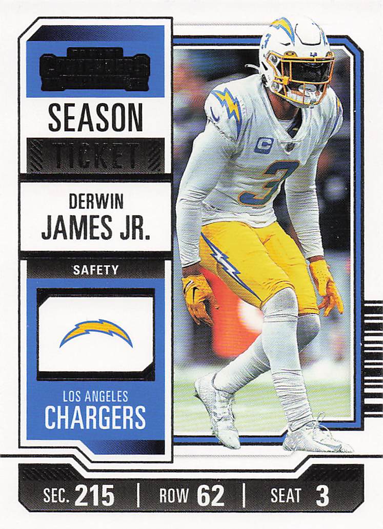 2023 Panini Contenders Football Season Ticket Retail Derwin James Jr. #57