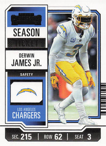 2023 Panini Contenders Football Season Ticket Retail Derwin James Jr. #57