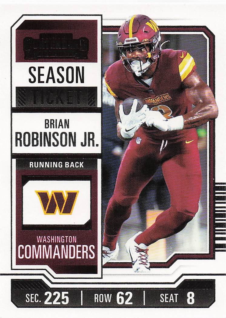 2023 Panini Contenders Football Brian Robinson Jr. #98