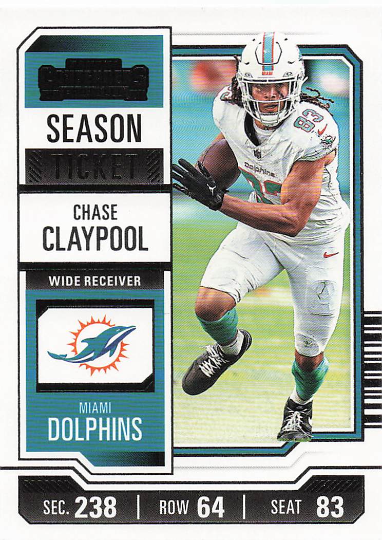 2023 Panini Contenders Football Season Ticket Retail Chase Claypool #17