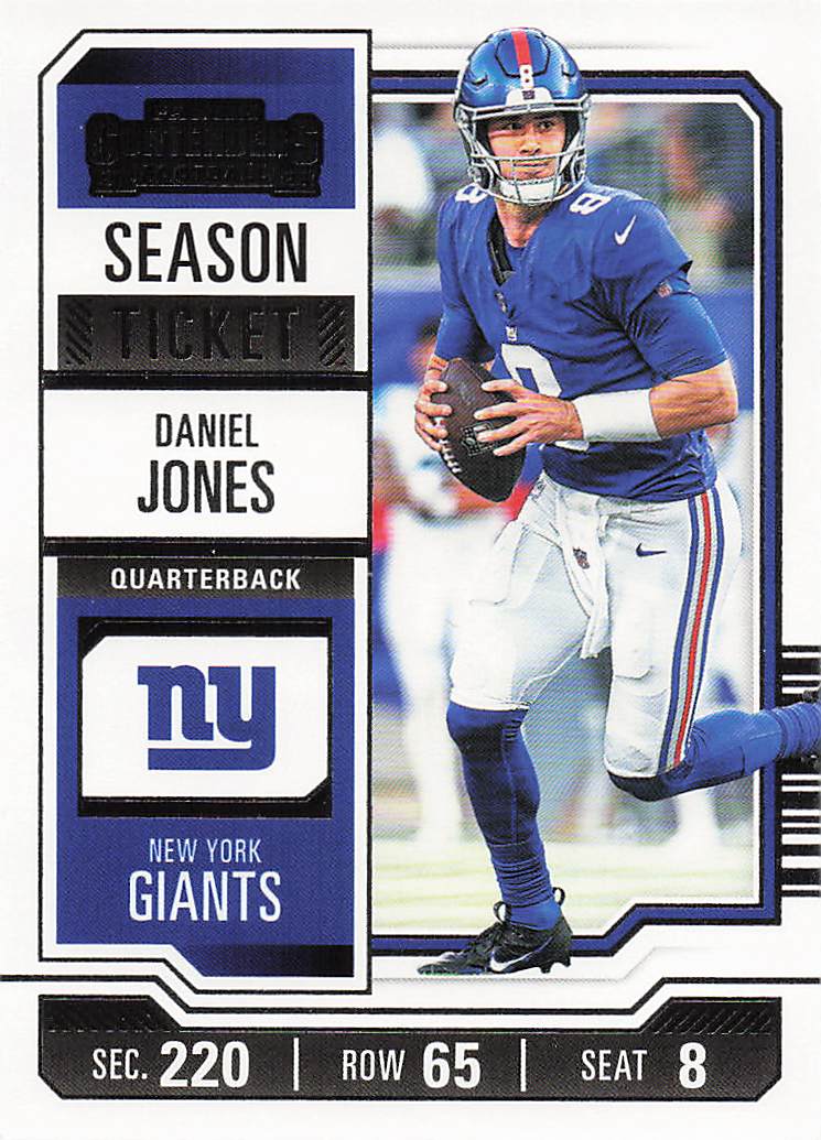 2023 Panini Contenders Football Season Ticket Retail Daniel Jones #75