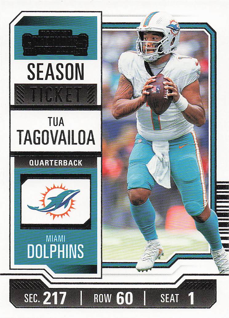 2023 Panini Contenders Football Season Ticket Retail Tua Tagovailoa #64