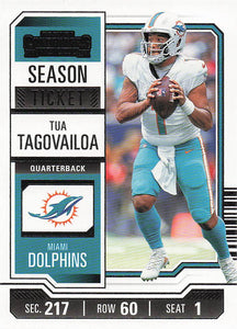 2023 Panini Contenders Football Season Ticket Retail Tua Tagovailoa #64