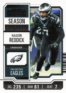 2023 Panini Contenders Football Season Ticket Retail Haason Reddick #80