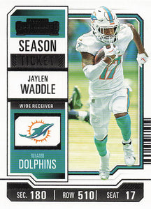 2023 Panini Contenders Football Jaylen Waddle #63