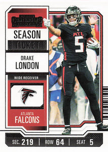 2023 Panini Contenders Football Drake London #5