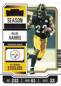 2023 Panini Contenders Football Season Ticket Retail Najee Harris #84