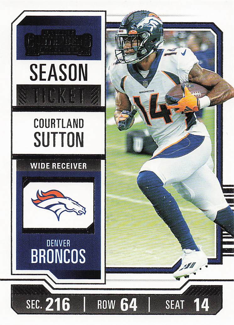 2023 Panini Contenders Football Season Ticket Retail Courtland Sutton #30