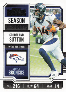 2023 Panini Contenders Football Season Ticket Retail Courtland Sutton #30