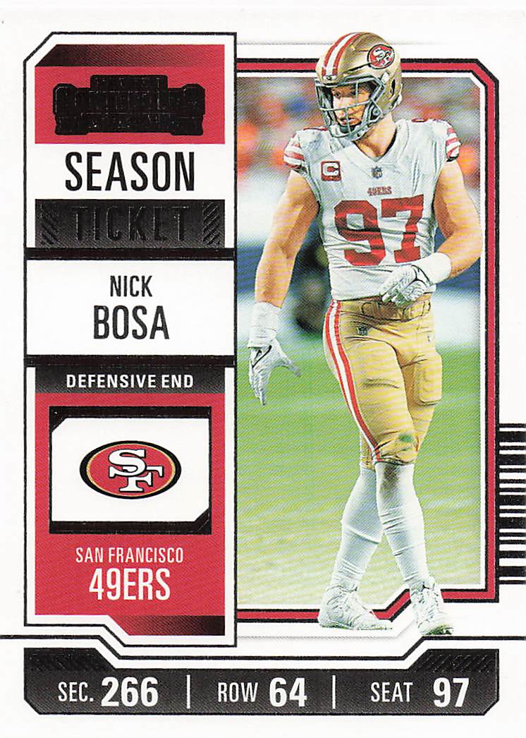 2023 Panini Contenders Football Season Ticket Retail Nick Bosa #88