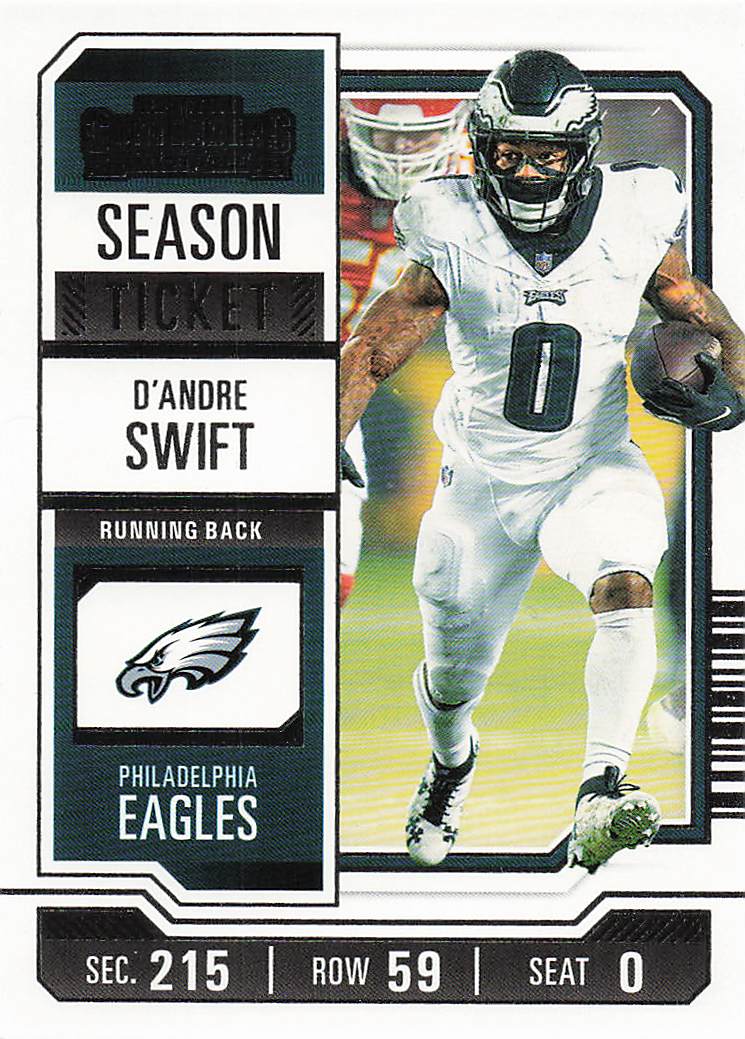 2023 Panini Contenders Football Season Ticket Retail D'Andre Swift #78