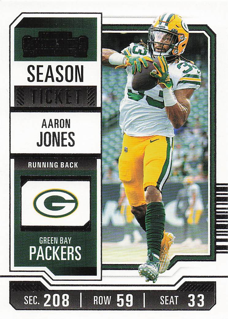 2023 Panini Contenders Football Season Ticket Retail Aaron Jones #36
