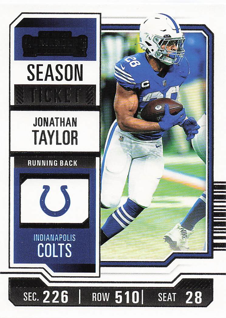 2023 Panini Contenders Football Season Ticket Retail Jonathan Taylor #43