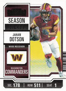 2023 Panini Contenders Football Jahan Dotson #99