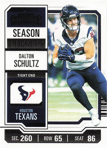 2023 Panini Contenders Football Season Ticket Retail Dalton Schultz #41