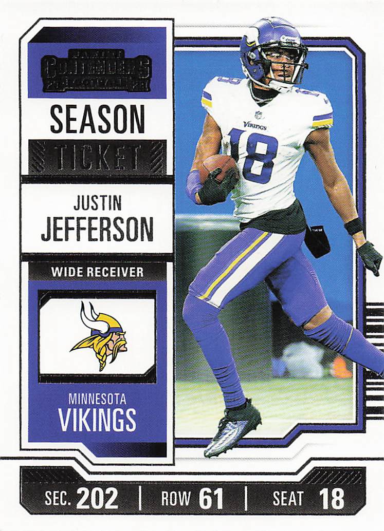 2023 Panini Contenders Football Season Ticket Retail Justin Jefferson #67