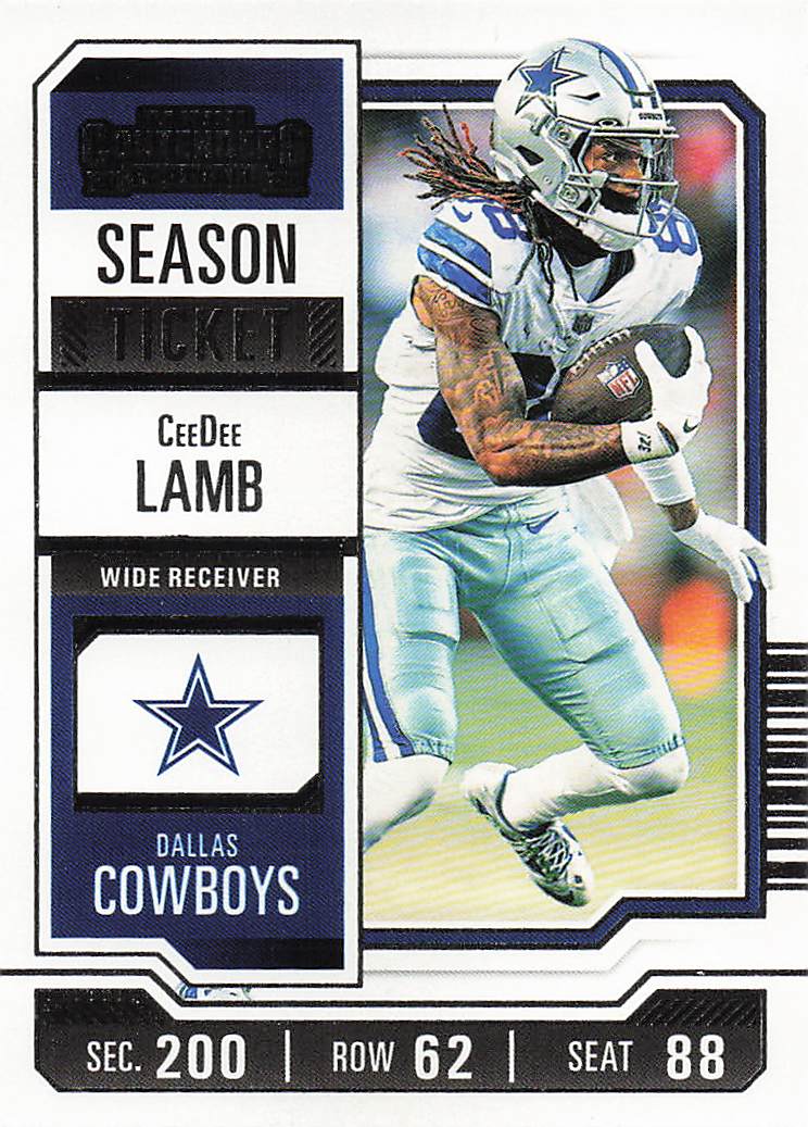 2023 Panini Contenders Football Season Ticket Retail CeeDee Lamb #27