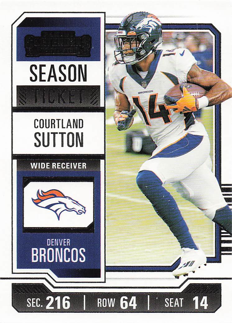 2023 Panini Contenders Football Season Ticket Retail Courtland Sutton #30