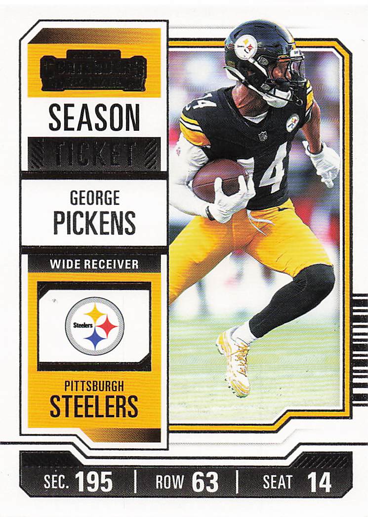 2023 Panini Contenders Football Season Ticket Retail George Pickens #82