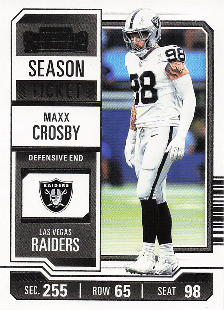 2023 Panini Contenders Football Season Ticket Retail Maxx Crosby #56