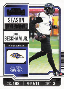 2023 Panini Contenders Football Season Ticket Retail Odell Beckham Jr. #10