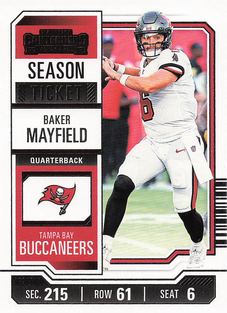 2023 Panini Contenders Football Season Ticket Retail Baker Mayfield #92