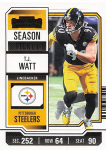 2023 Panini Contenders Football Retail T.J. Watt #85