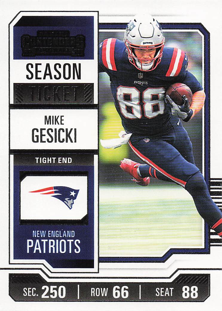 2023 Panini Contenders Football Season Ticket Retail Mike Gesicki #70