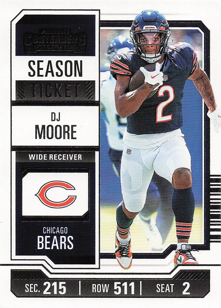 2023 Panini Contenders Football Season Ticket Retail DJ Moore #18