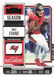 2023 Panini Contenders Football Season Ticket Retail Mike Evans #94