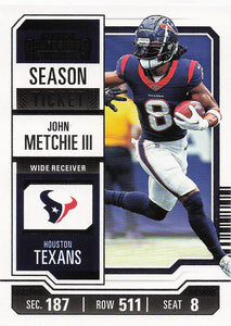 2023 Panini Contenders Football Season Ticket Retail John Metchie III #42