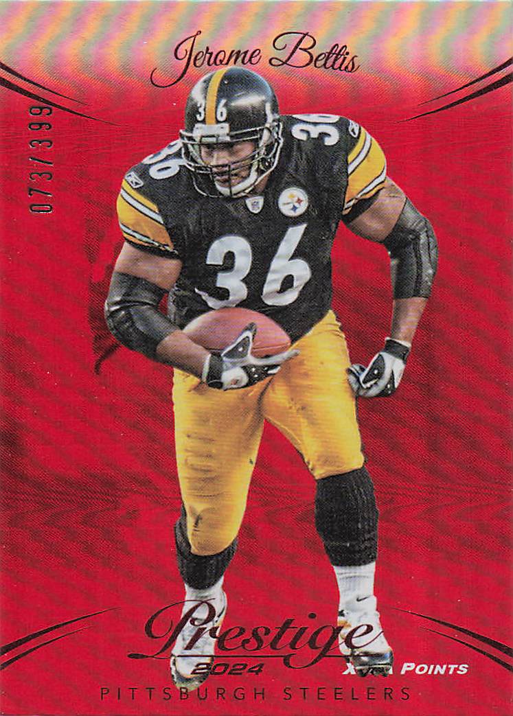 2024 Panini Prestige Football Red Premium Xtra Points 073/399 Jerome Bettis #255