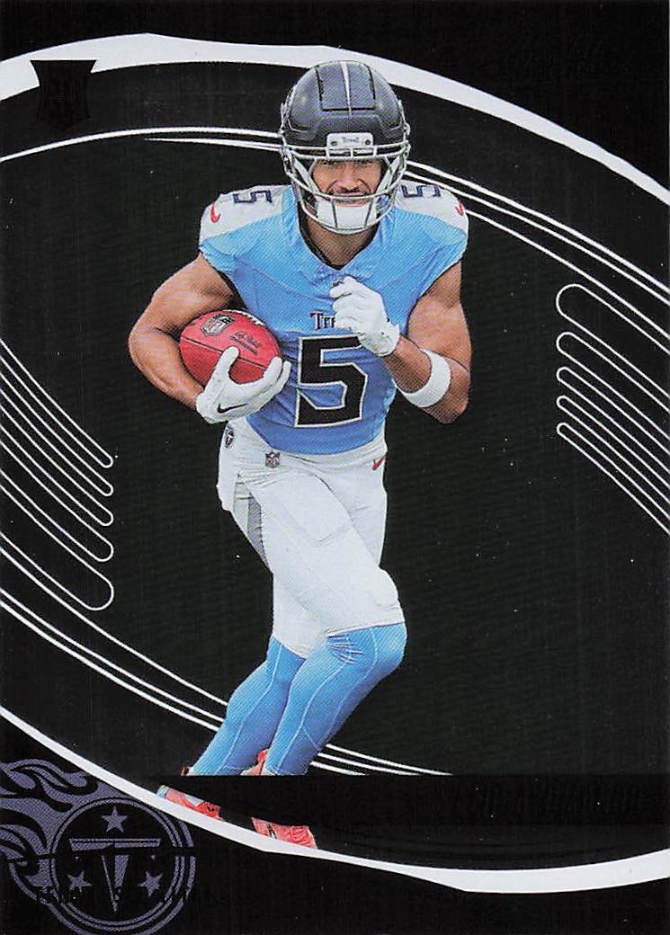 2025 Panini Absolute Football Blue Elic Ayomanor #122 Rookie