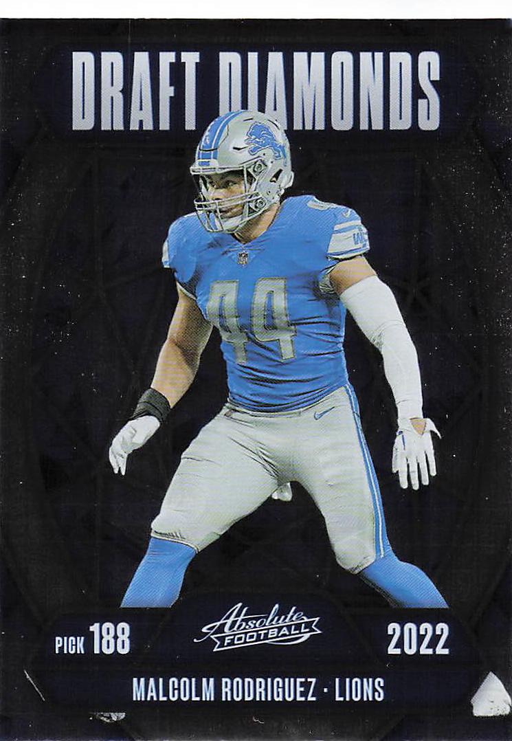 2025 Panini Absolute Football Draft Diamonds Malcolm Rodriguez #DD-MRZ