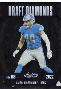 2025 Panini Absolute Football Draft Diamonds Malcolm Rodriguez #DD-MRZ