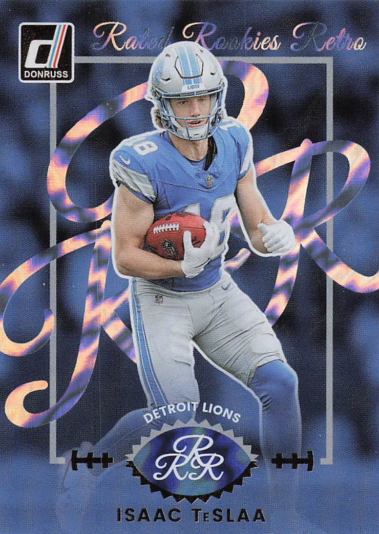 2025 Donruss Football Rated Rookies Retro Isaac TeSlaa #6