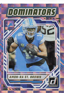 2025 Donruss Football Dominators Amon-Ra St. Brown #DOM-ASN