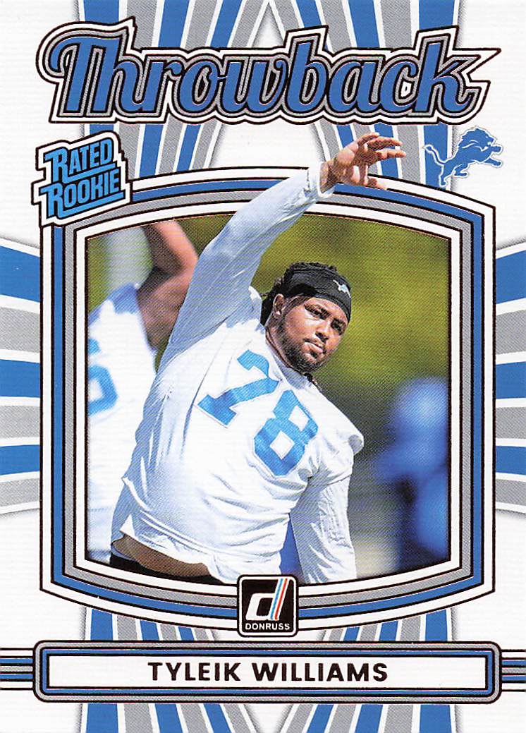 2025 Donruss Football Rated Rookies Throwback Tyleik Williams #5