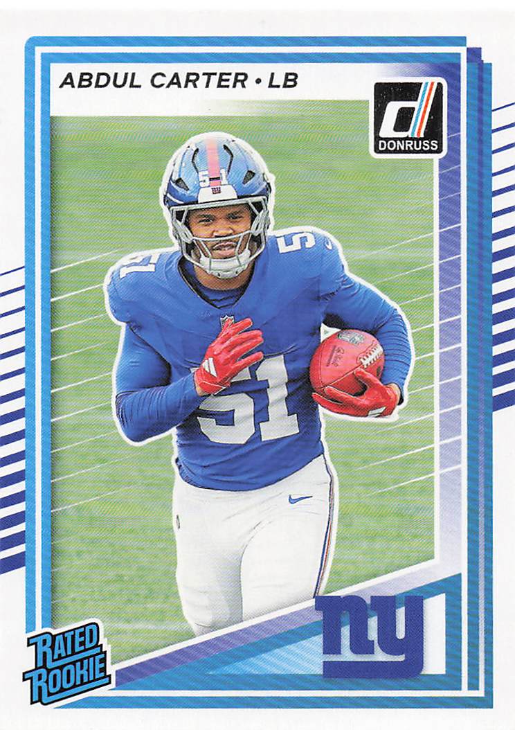 2025 Donruss Football Abdul Carter #315 Rookie