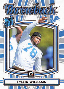 2025 Donruss Football Rated Rookies Throwback Tyleik Williams #5