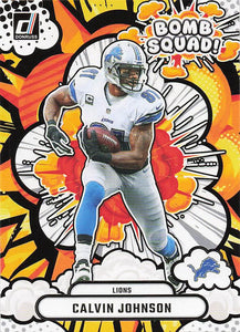 2025 Donruss Football Bomb Squad Calvin Johnson #BS-CJN