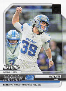 2025 Donruss Football Best of Instant Jake Bates #INS-JBS