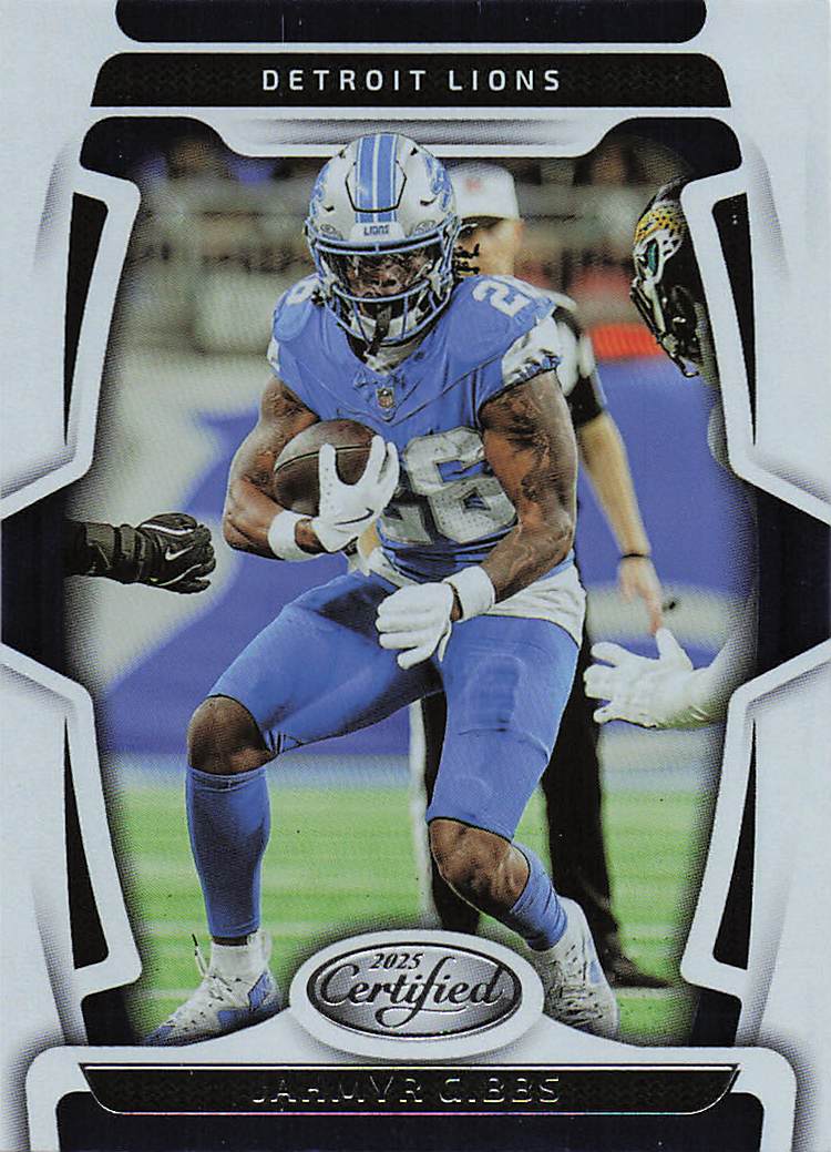 2025 Panini Certified Football Jahmyr Gibbs #34