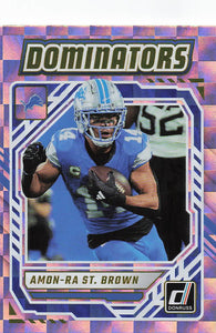 2025 Donruss Football Dominators Amon-Ra St. Brown #DOM-ASN