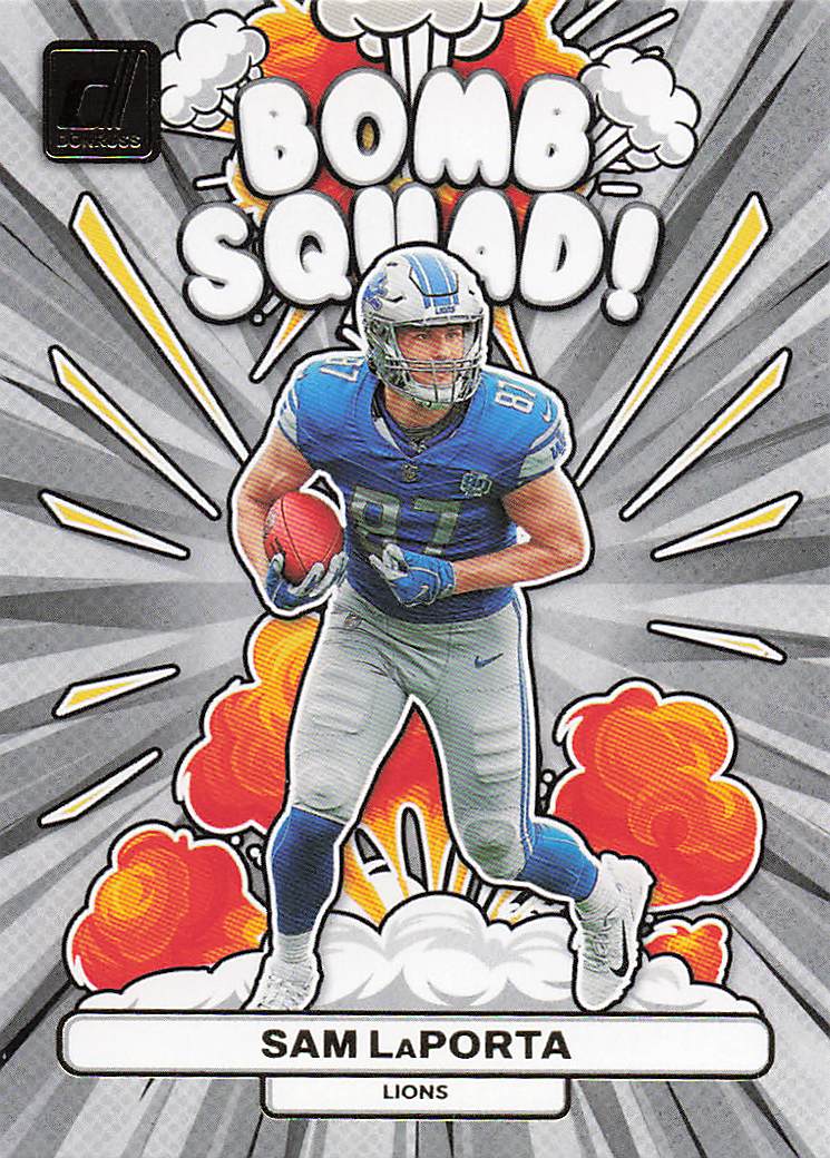 2023 Donruss Football Bomb Squad Sam LaPorta #BS-28