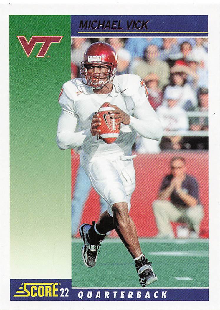 2022 Panini Chronicles Draft Picks Football Score Retro Michael Vick #19